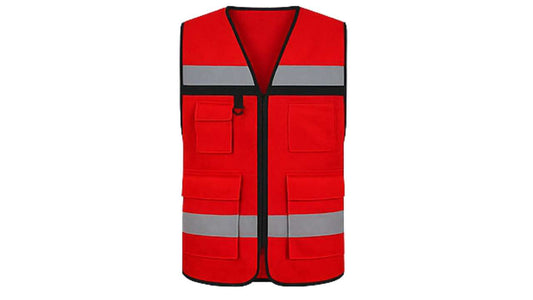Chaleco Brigadista Rojo Reflectante Alta Visibilidad – EPP Simbologic