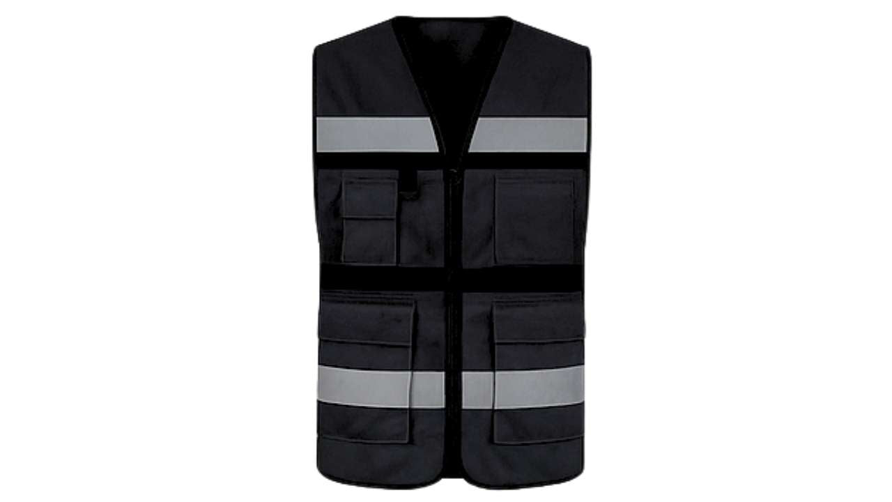 Chaleco Brigadista Negro Reflectante Alta Visibilidad – EPP Simbologic