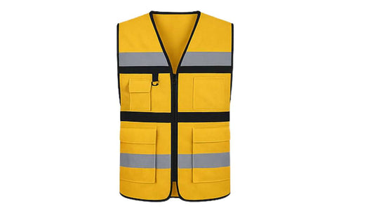 Chaleco Brigadista Amarillo Canario Reflectante Alta Visibilidad – EPP Simbologic