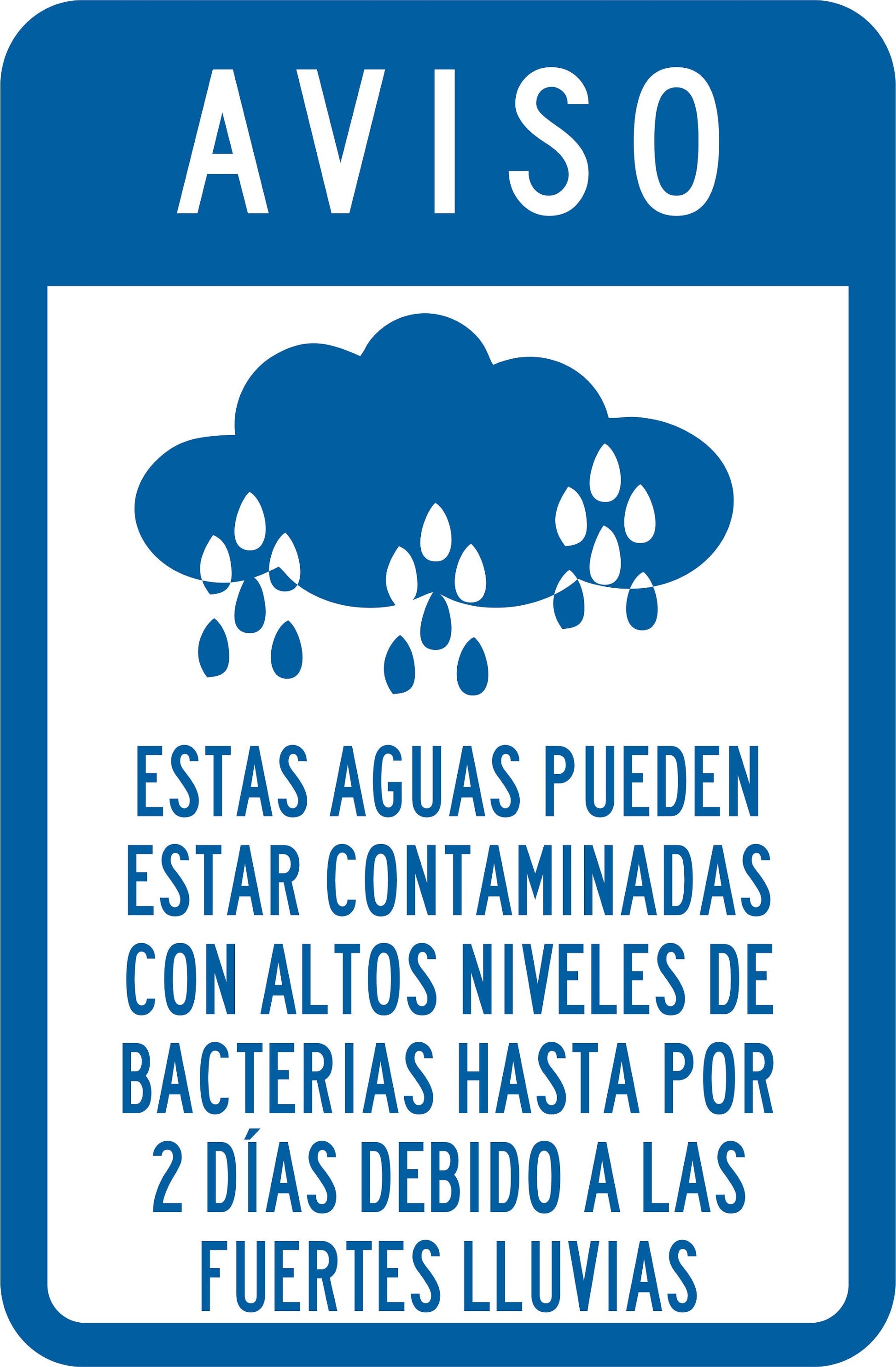 ESTAS AGUAS PUEDEN ESTAR CONTAMINADAS Simbologic