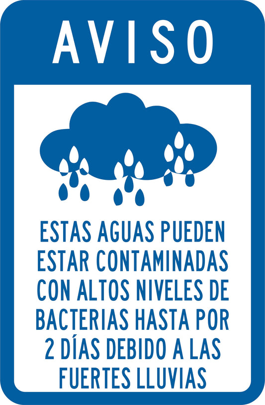 ESTAS AGUAS PUEDEN ESTAR CONTAMINADAS Simbologic