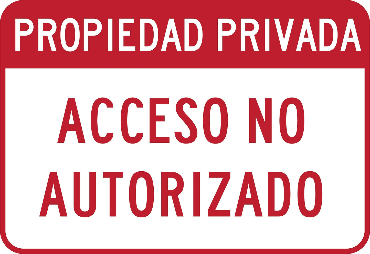 Propiedad Privada Acceso No Autorizado Simbologic