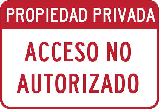 Propiedad Privada Acceso No Autorizado Simbologic
