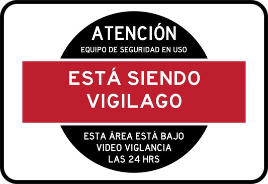 Atención Esta Siendo Vigilado Simbologic