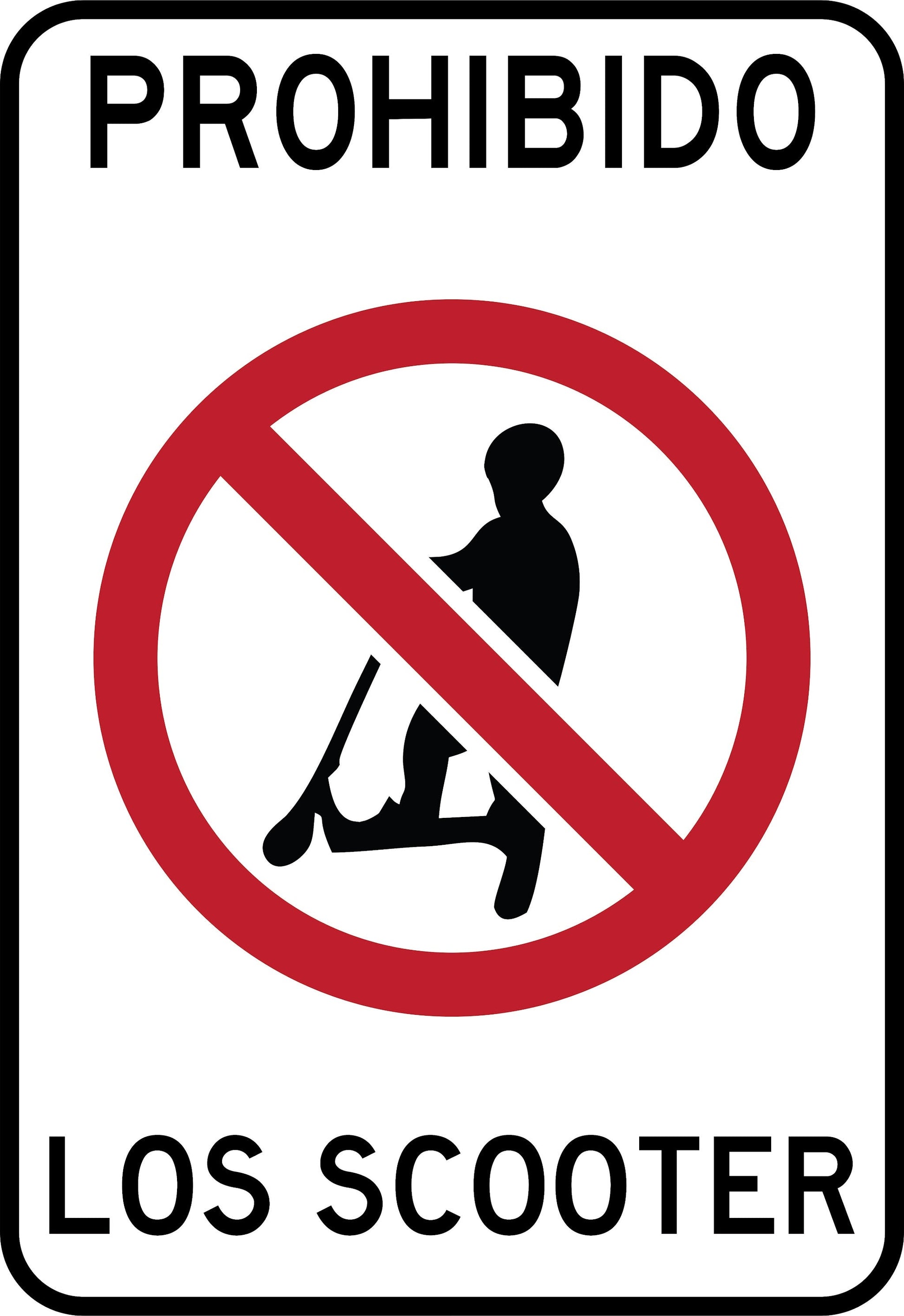 Prohibido Los Scooter Simbologic