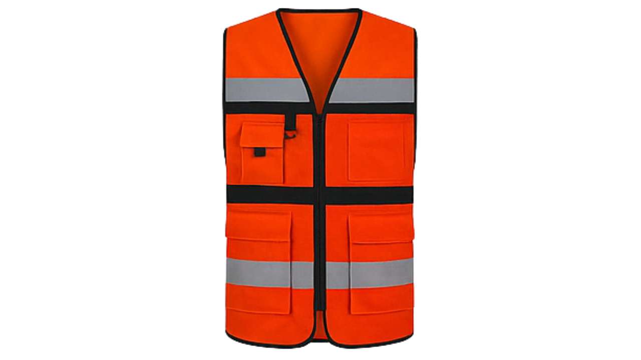 Chaleco Brigadista Naranja Reflectante Alta Visibilidad – EPP Simbologic