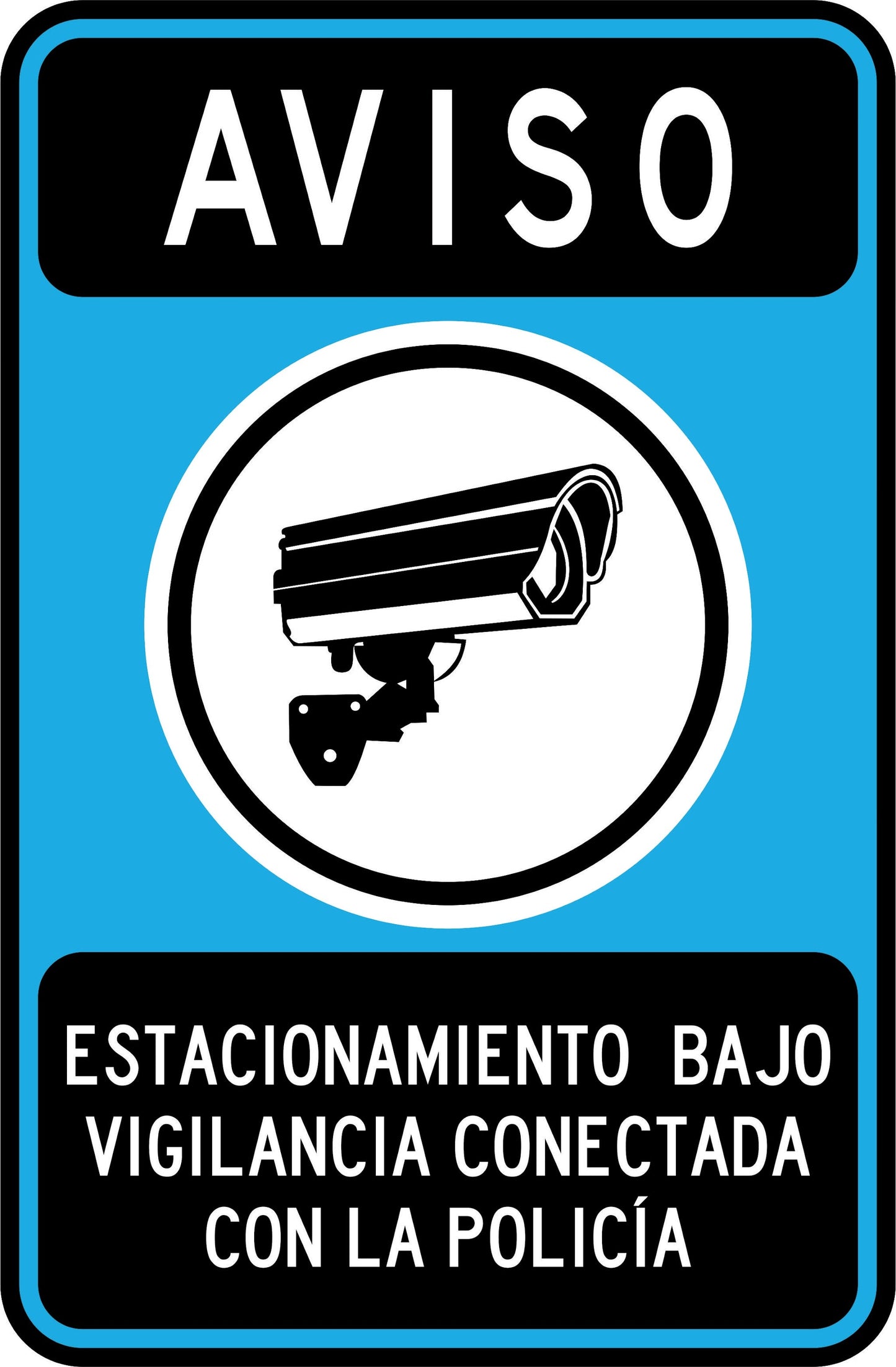 Aviso Estacionamiento Bajo Vigilancia Simbologic