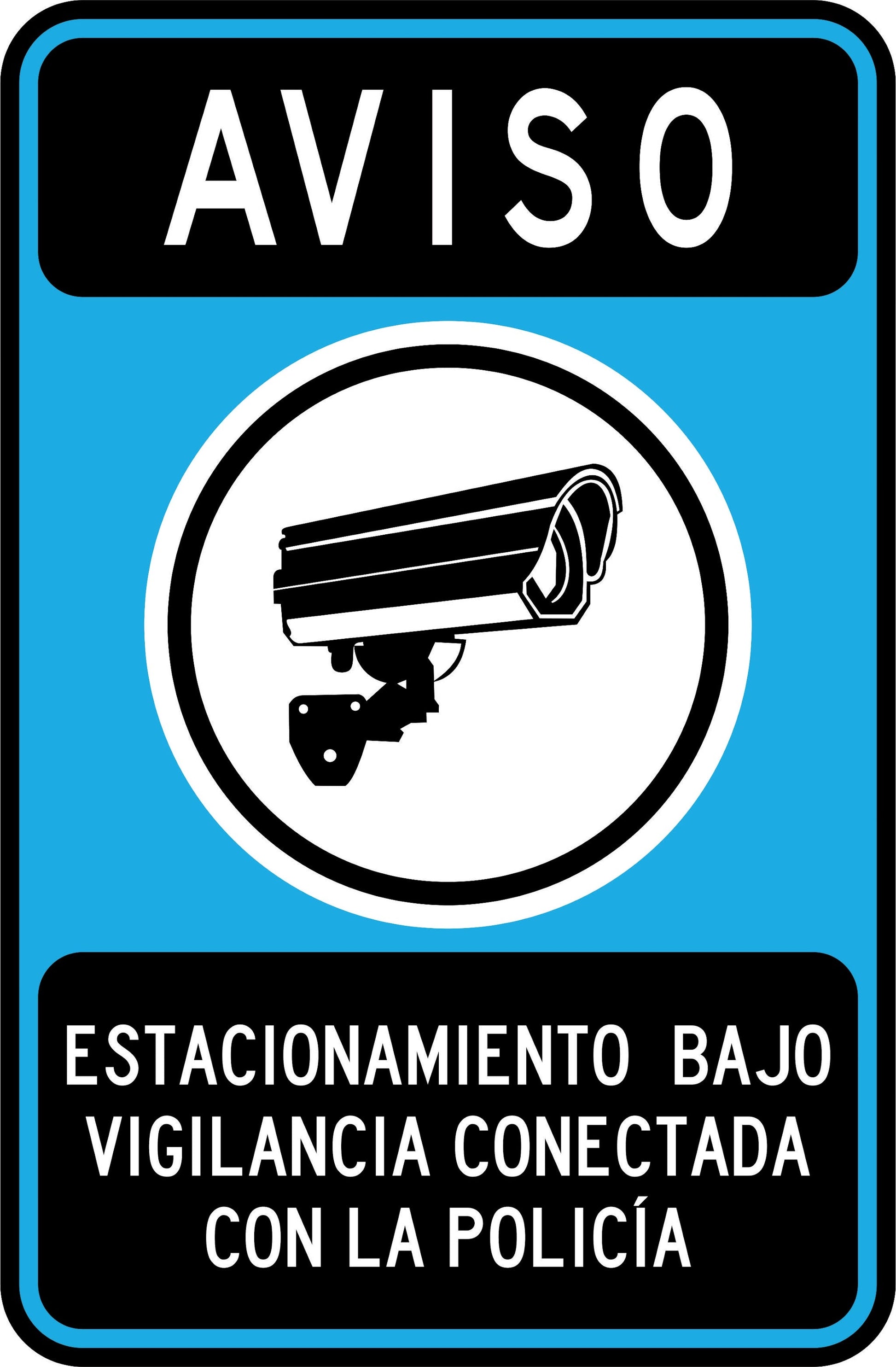 Aviso Estacionamiento Bajo Vigilancia Simbologic
