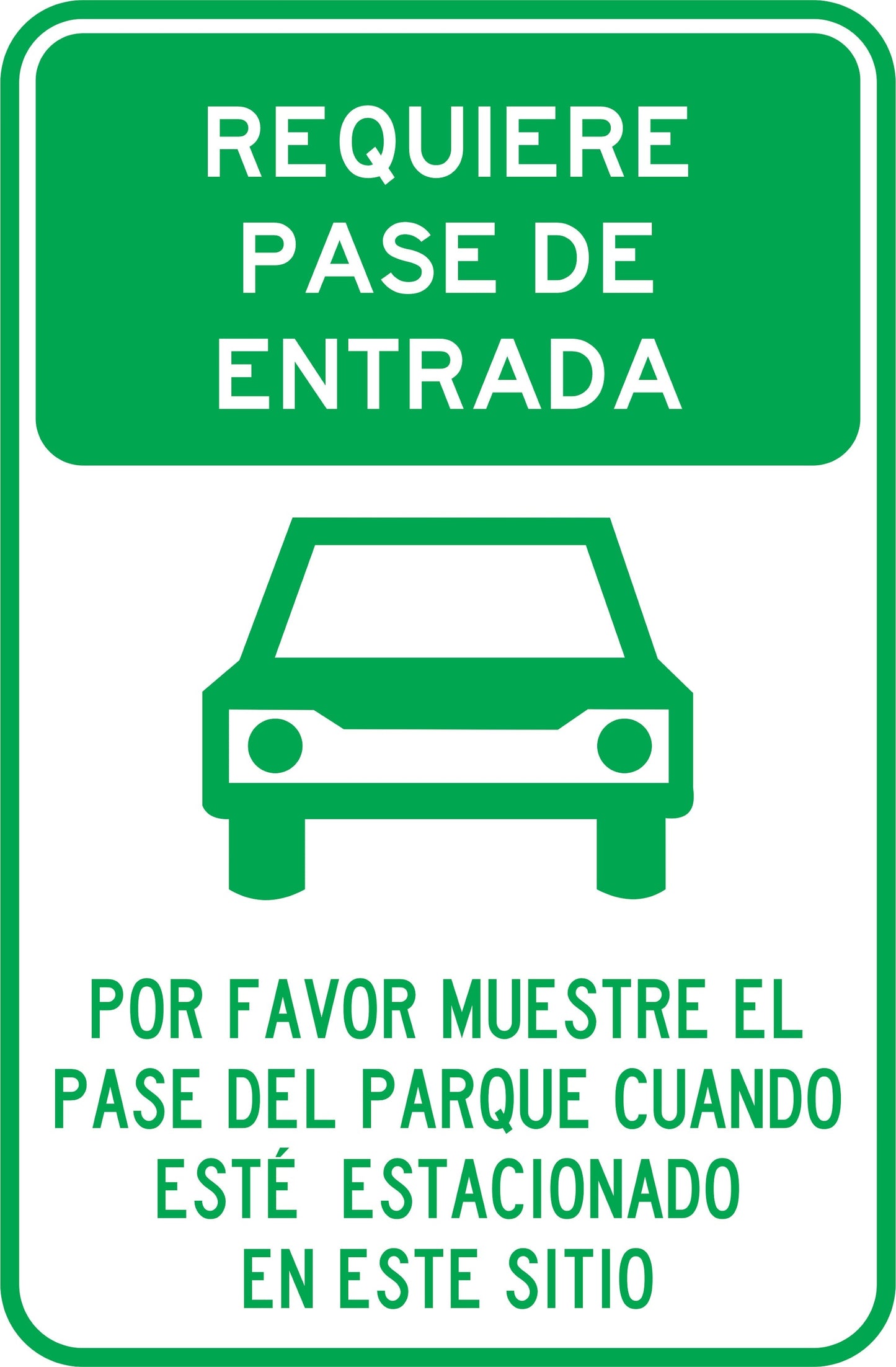 REQUIERE PASE DEL PARQUE Simbologic