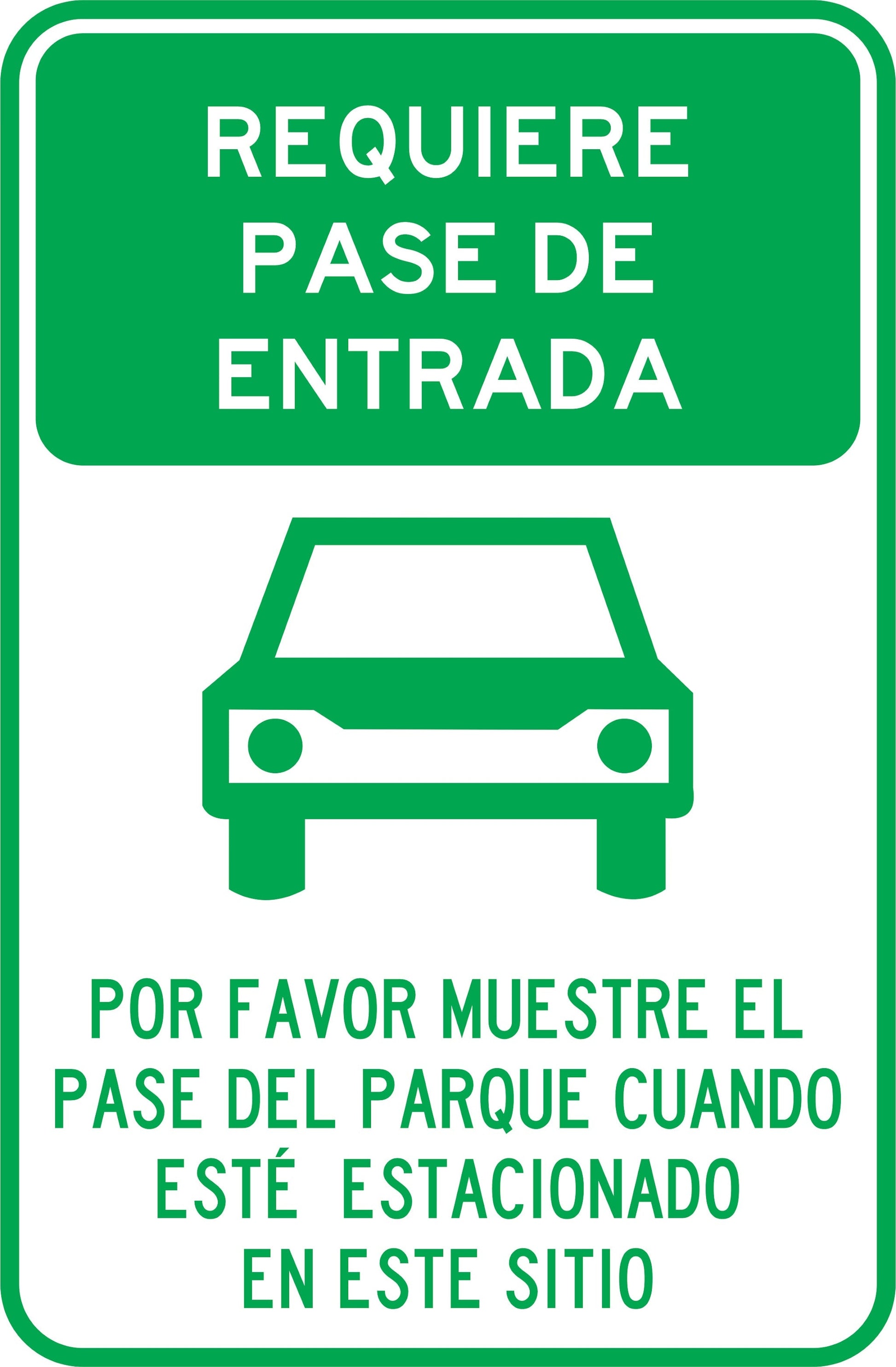 REQUIERE PASE DEL PARQUE Simbologic