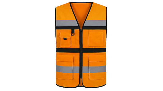 Chaleco Brigadista Amarillo Mango Reflectante Alta Visibilidad – EPP Simbologic