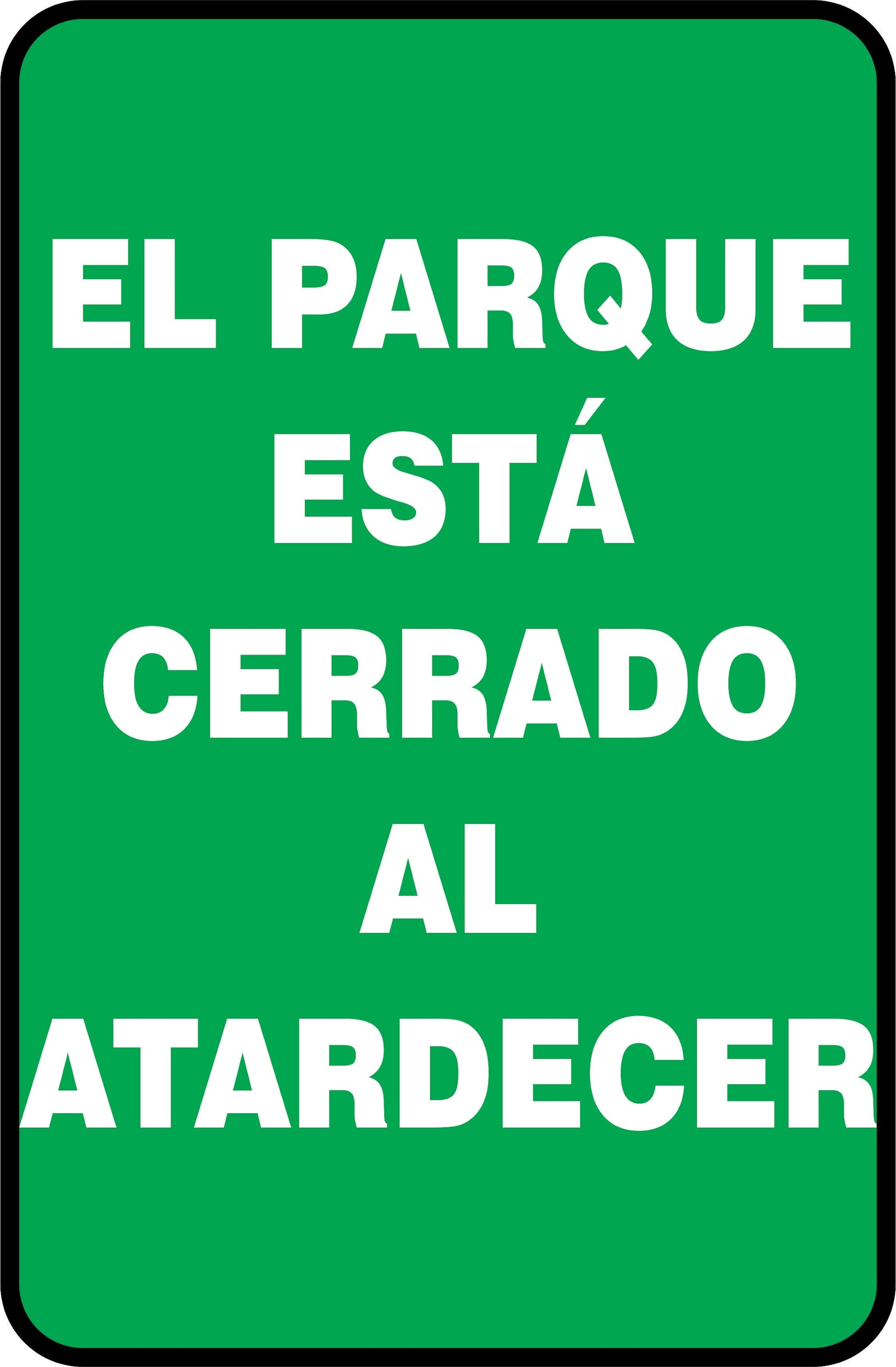 EL PARQUE ESTA CERRADO Simbologic