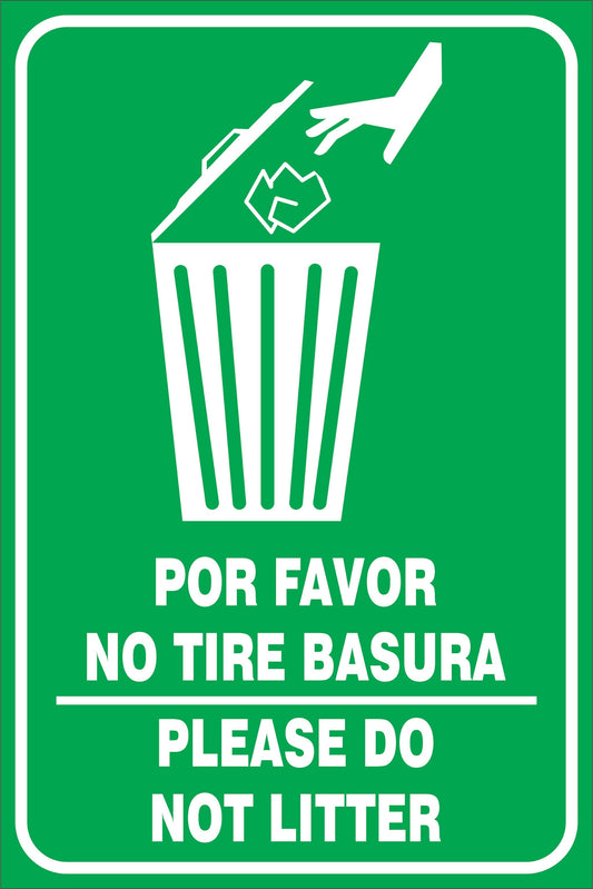 POR FAVOR NO TIRE BASURA Simbologic