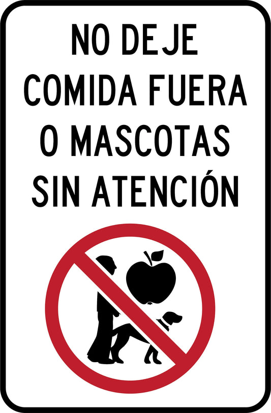 NO DEJE COMIDA Simbologic