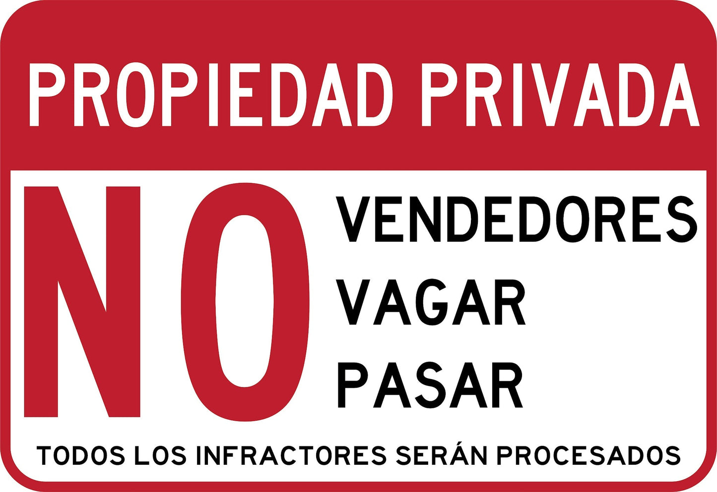 Propiedad Privada No Vendedores Simbologic