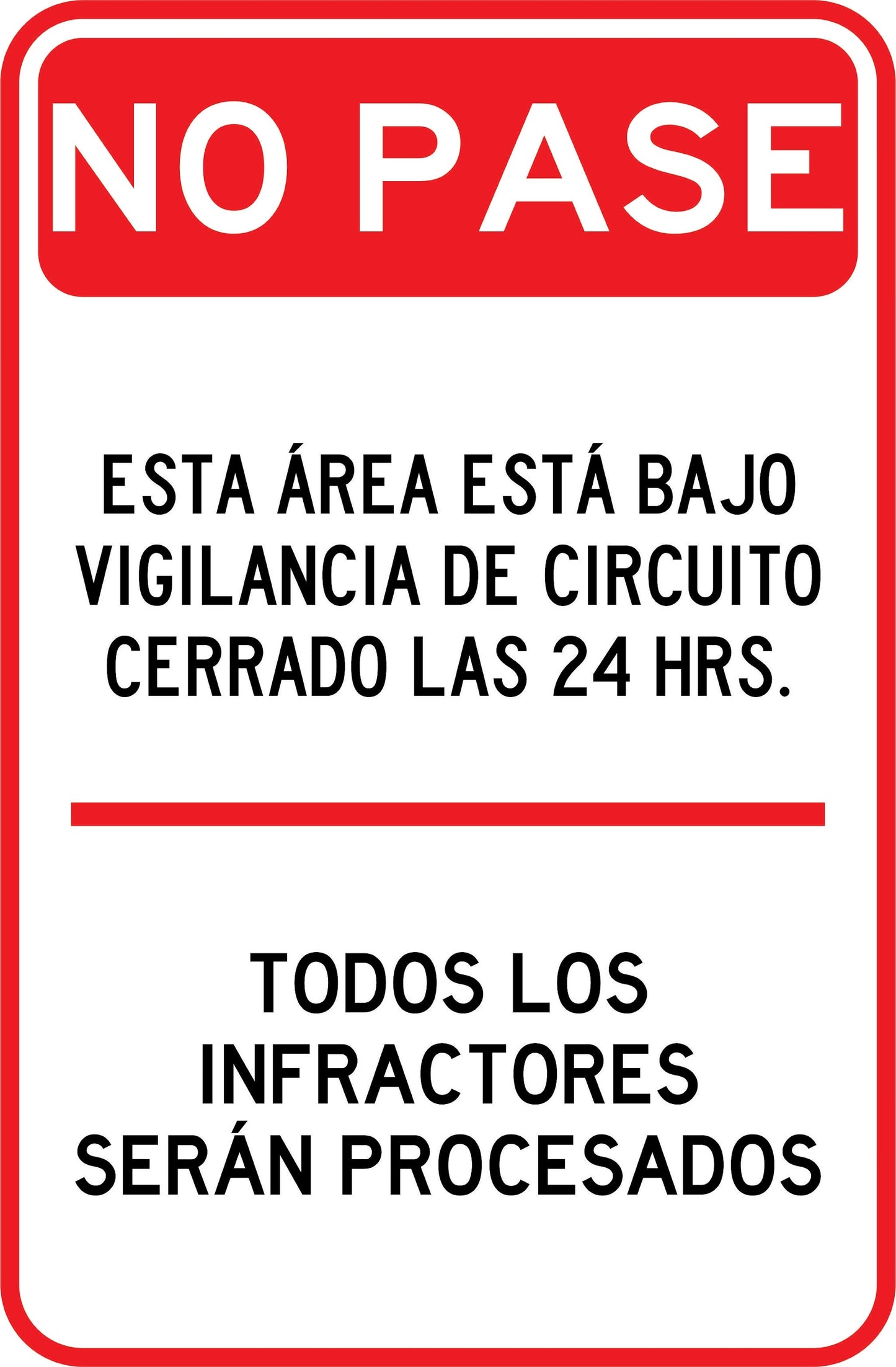 No Pase Esta Área Está Bjo Vigilancia Simbologic