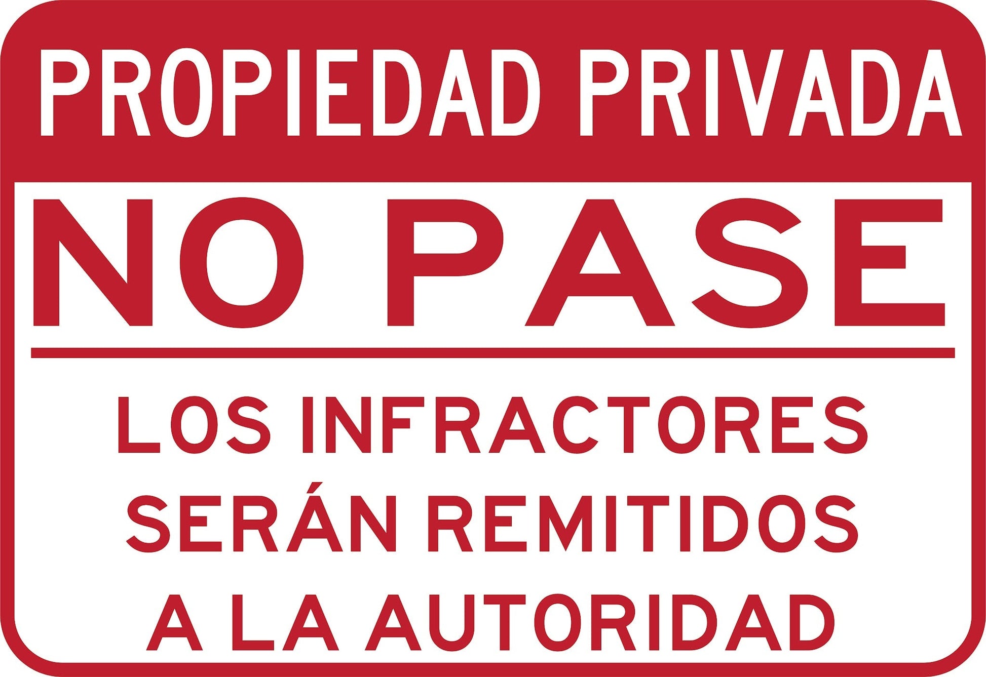 Propiedad Privada No Pase 6 Simbologic