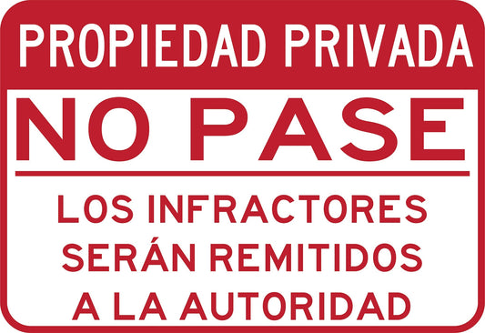 Propiedad Privada No Pase 6 Simbologic
