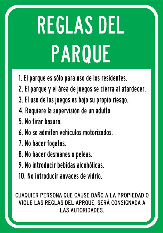 REGLAS DEL PARQUE 3 Simbologic
