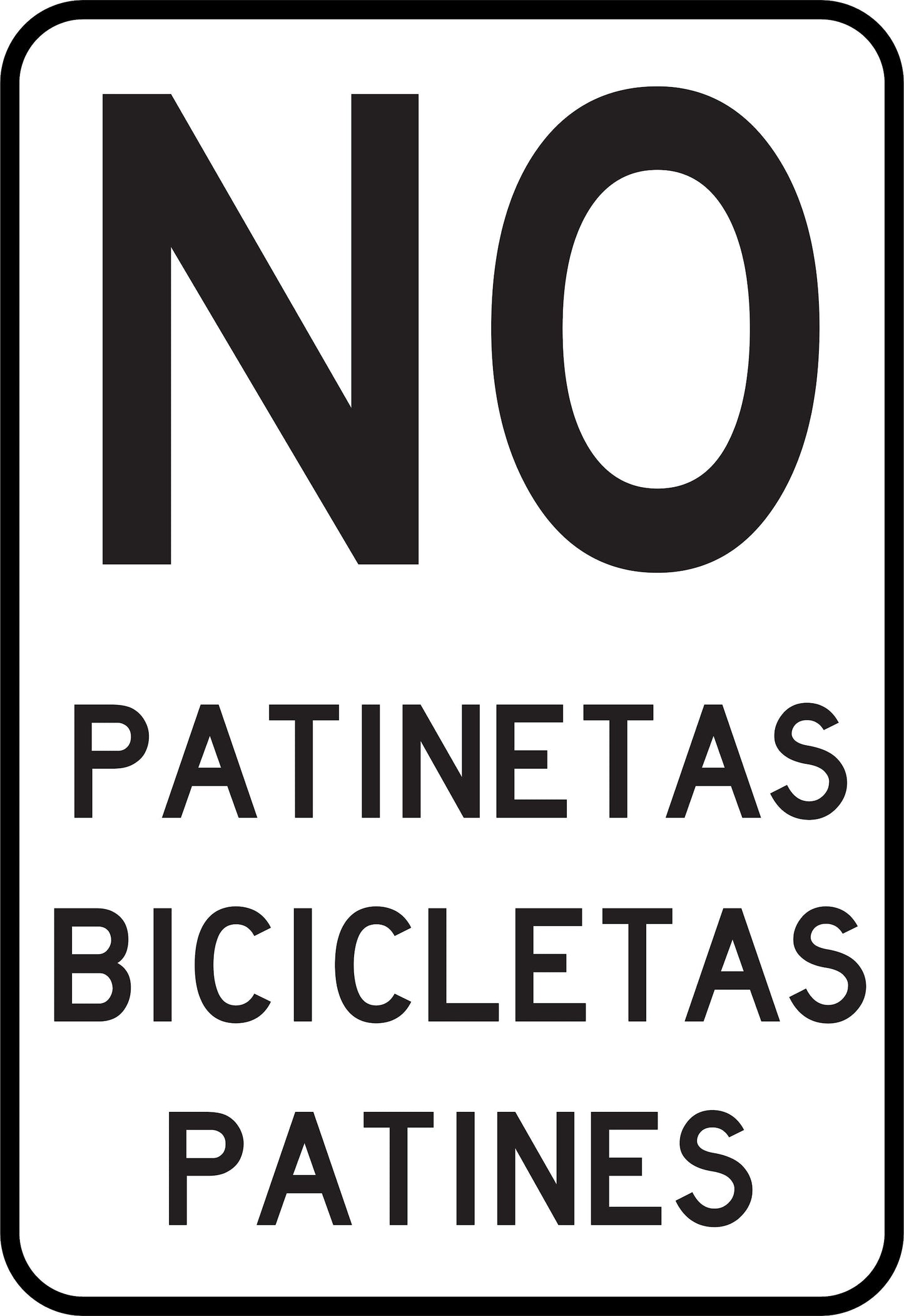 No Patinetas Bicicletas Simbologic