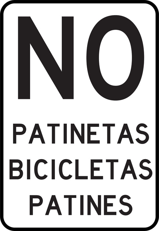 No Patinetas Bicicletas Simbologic