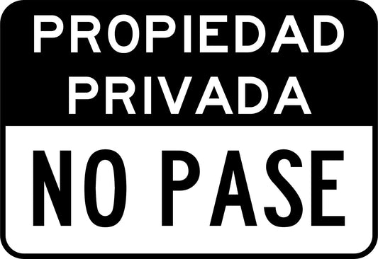 Propiedad Privada No Pase B Simbologic