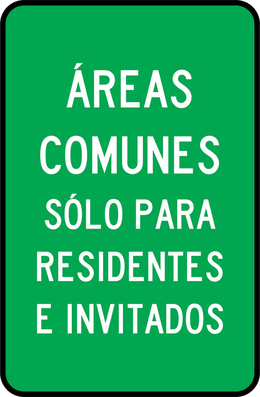 ÁREAS COMUNES SOLO PARA RESIDENTES Simbologic