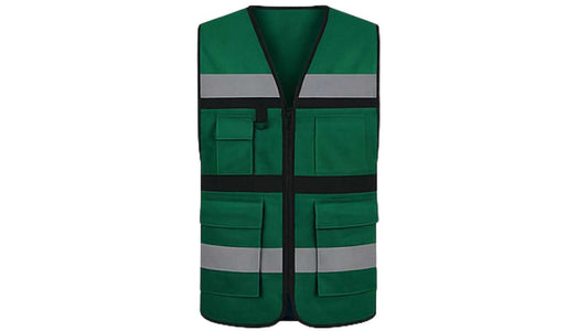 Chaleco Brigadista Verde Bandera Reflectante Alta Visibilidad – EPP Simbologic
