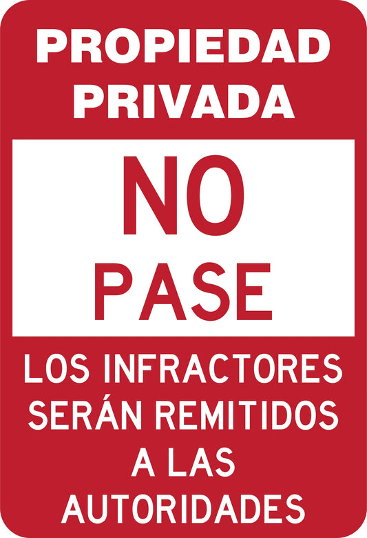 Propiedad Privada No Pase 6B Simbologic