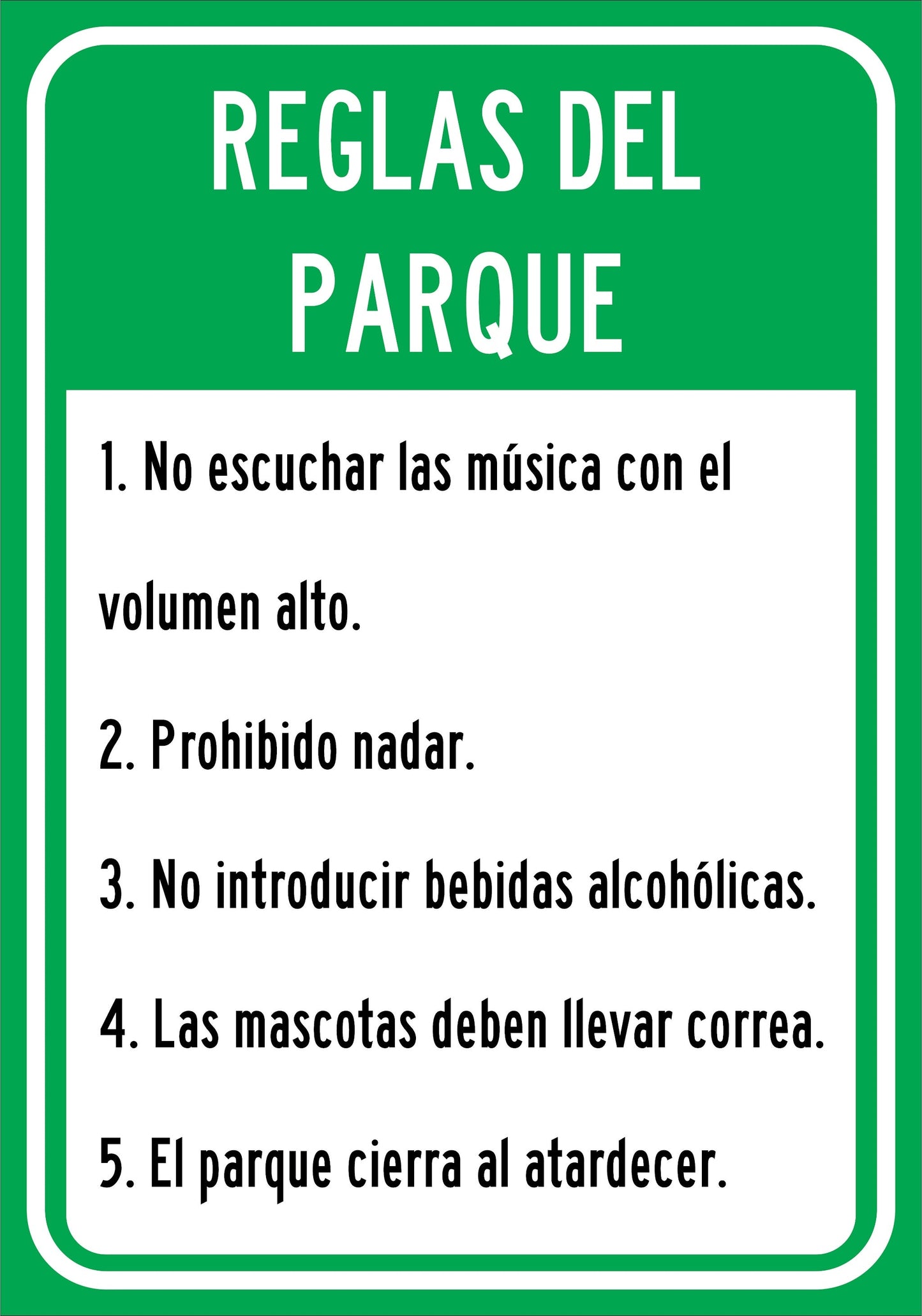 REGLAS DEL PARQUE 4 Simbologic