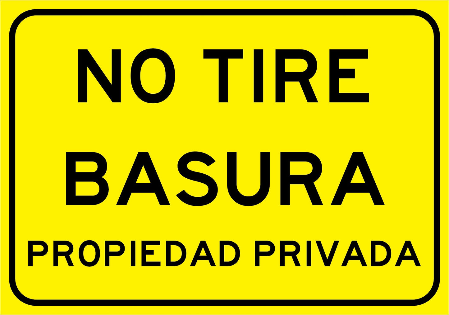 No Tire Basura Propiedad Privada Simbologic