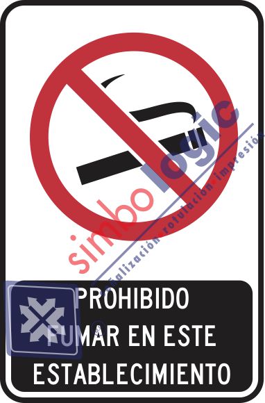 Prohibido Fumar En Este Establecimiento Simbologic