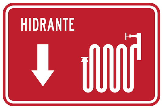 HIDRANTE CON FLECHA HACIA ABAJO Simbologic