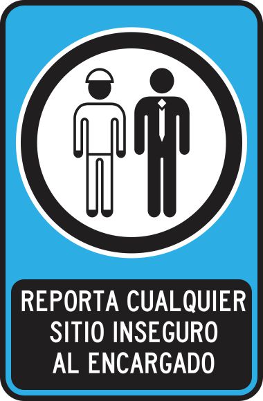 Reporta Cualquier Sitio Inseguro Al Encargado Simbologic