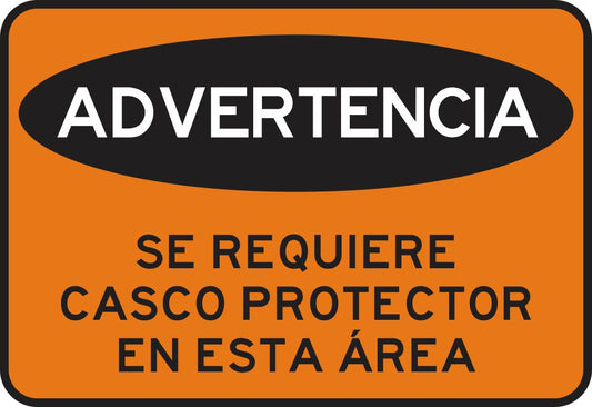 Se Requiere Casco Protector En Esta Área Simbologic