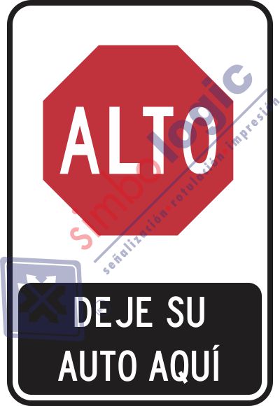 Alto, Deje Su Auto Aquíí Simbologic
