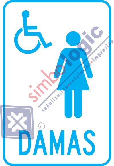Sanitarios Damas, Discapacitados Simbologic