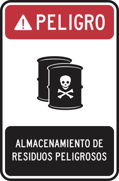 Peligro Almacenamiento De Residuos Peligrosos Simbologic