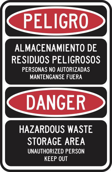 Peligro Almacenamiento De Residuos Peligrosos/ Danger Hazardous Waste Simbologic