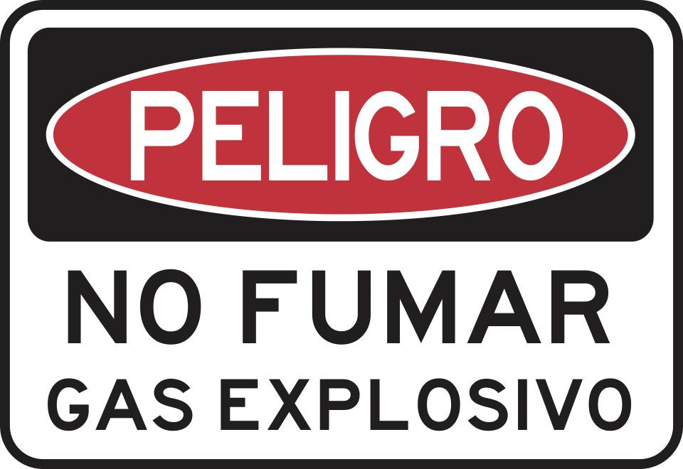 NO FUMAR GAS EXPLOSIVO Simbologic