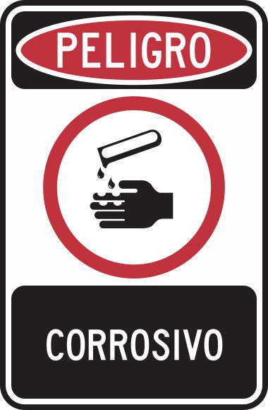 Peligro Corrosivo Simbologic