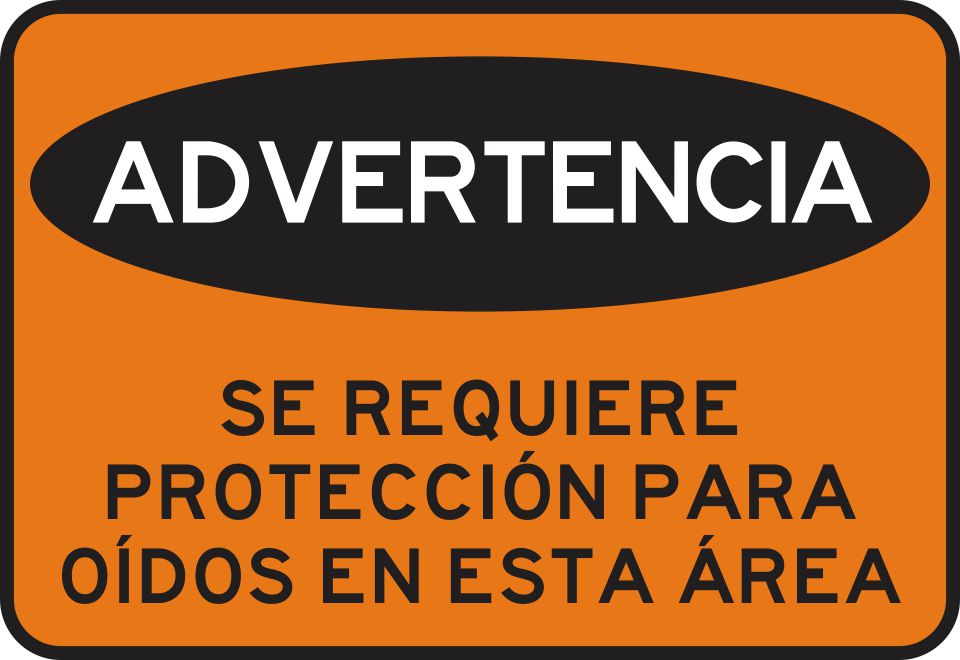 Se Requiere Proteccion Para Oídos En Esta Área Simbologic