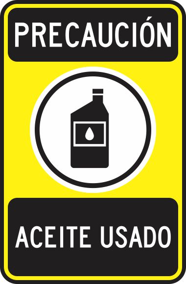 Precaucion Aceite Usado Simbologic