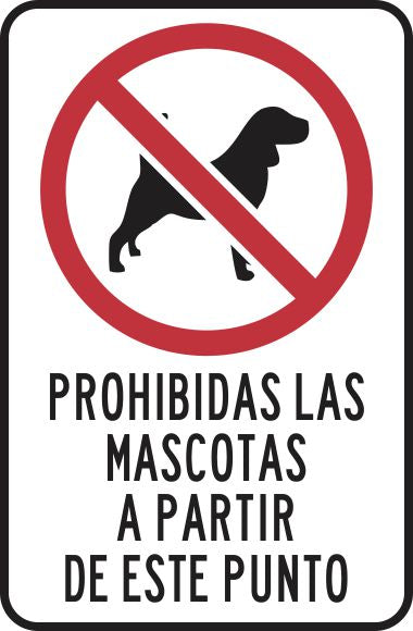 Prohibidas Las Mascotas A Partir De Este Punto Simbologic