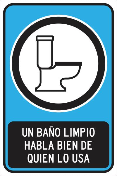Un Baño Limpio Habla Bien De Quien Lo Usa Simbologic