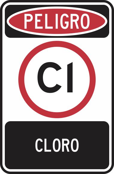 Peligro (Cl) Cloro Simbologic