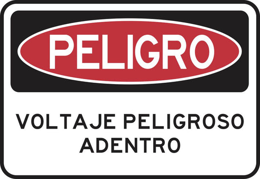 VOLTAJE PELIGROSO ADENTRO Simbologic