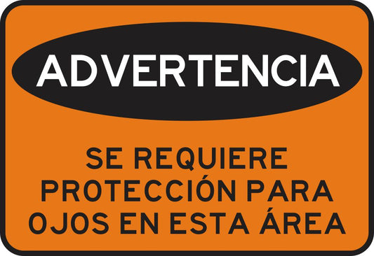 Se Requiere Proteccion Para Ojos En Esta Área. Simbologic