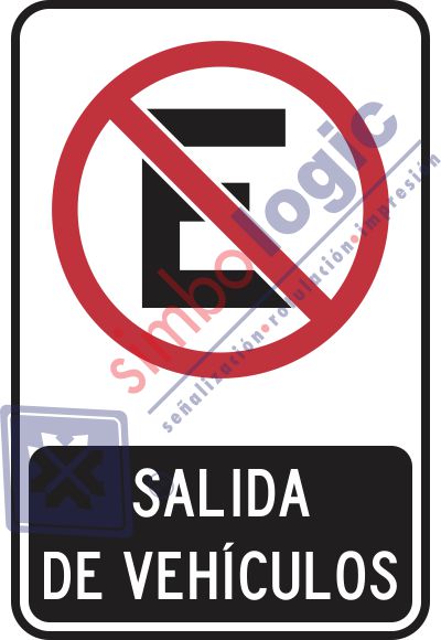 No Estacionarse, Salida De Vehículos Simbologic