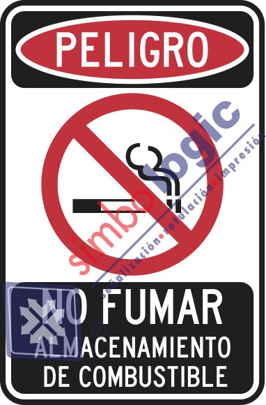 No Fumar, Almacenamiento De Combustible Simbologic
